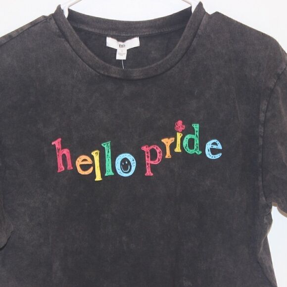 NWT BP Black Hello Pride T-Shirt Women Size Small - Picture 4 of 13
